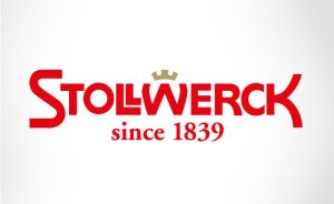 Rotes Logo mit der Aufschrift Stollwerck