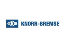 Blaues Logo mit der Aufschrift Knorr Bremse