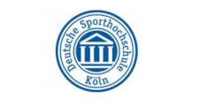 Rundes Blaues Logo mit der Aufschrift Deutsche Sporthochschule Köln