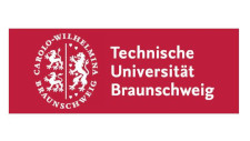 Rotes Logo mit der Aufschrift Technische Universität Braunschweig