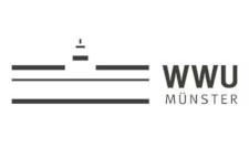 Schwarzes Logo mit der Aufschrift WWU Münster