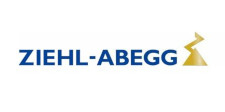 Blau-gelbes Logo mit der Aufschrift Ziehl-Abegg