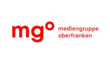 Rotes Logo mit der Aufschrift Mediengruppe Oberfranken