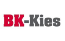 Rot-schwarzes Logo mit der Aufschirft BK-Kies